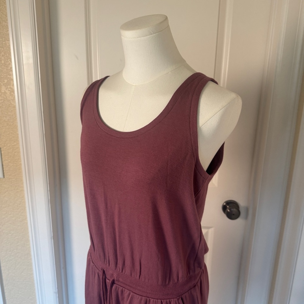 Athleta Balance Jumpsuit, Tawny Rose SIZE S #988523 W701, Pockets, Comfy - Picture 3 of 14